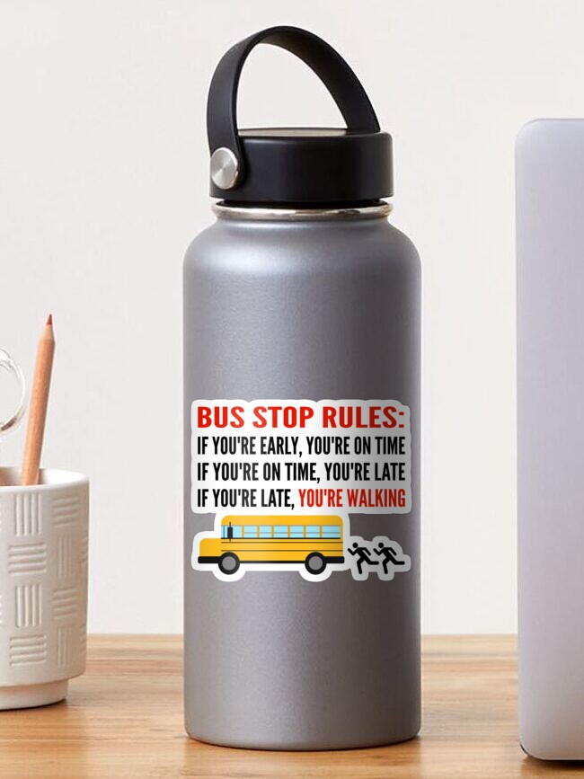 School bus driver / bus stop rules | Sticker