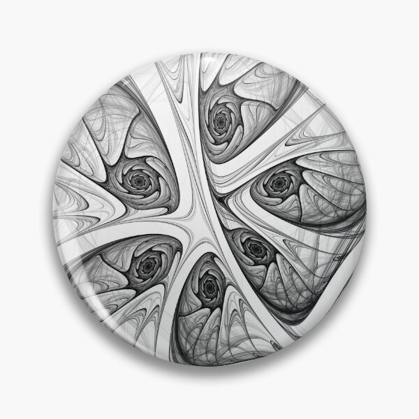 Item preview, Psytrance Design - Psychedelic Abstract Fractal - Ink 01 - Black on White designed and sold by JordanHolmes.