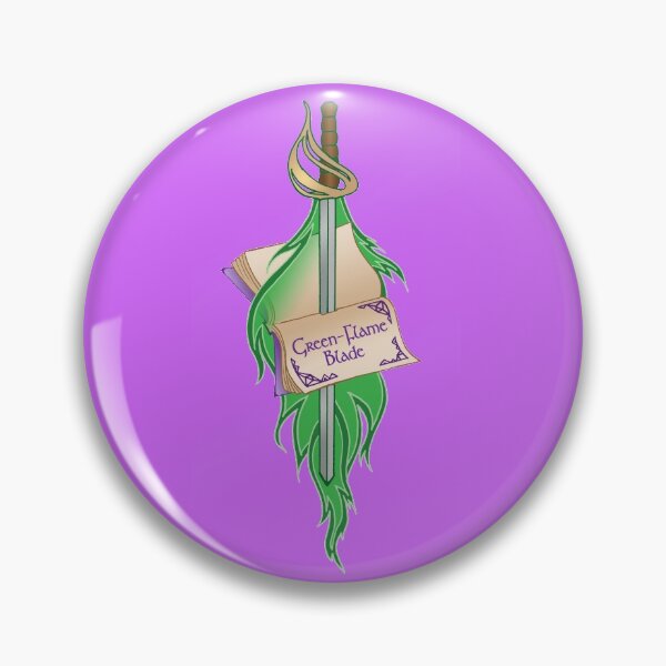 Item preview, Green-Flame Blade designed and sold by quakeandquiver.