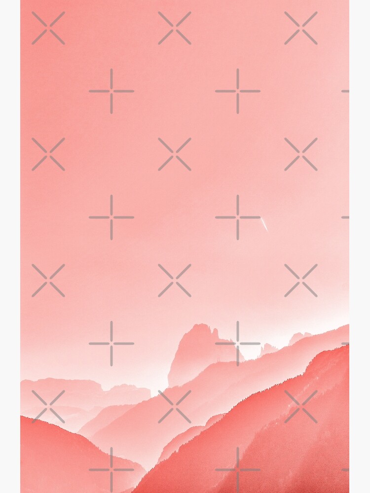 "Pink mountains landscape photography " Poster for Sale by DrWolfstark
