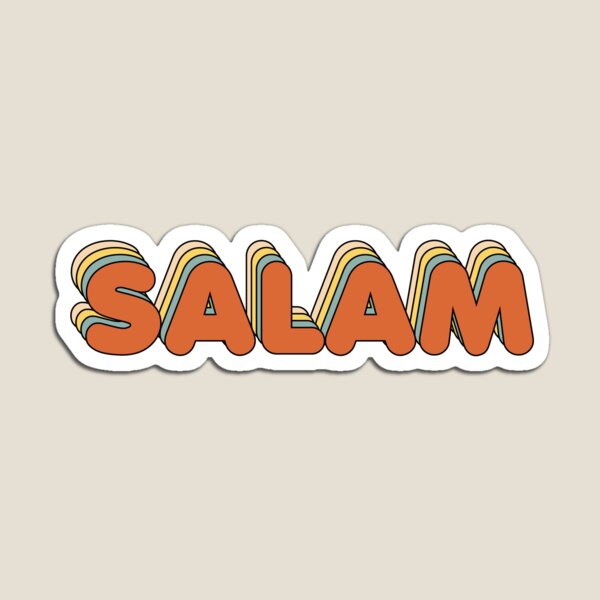 Item preview, Salam Retro Arabic Typography designed and sold by kamrankhan.