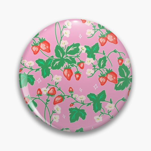 Item preview, Strawberry Patch on Pink designed and sold by Cass Noel Studio.