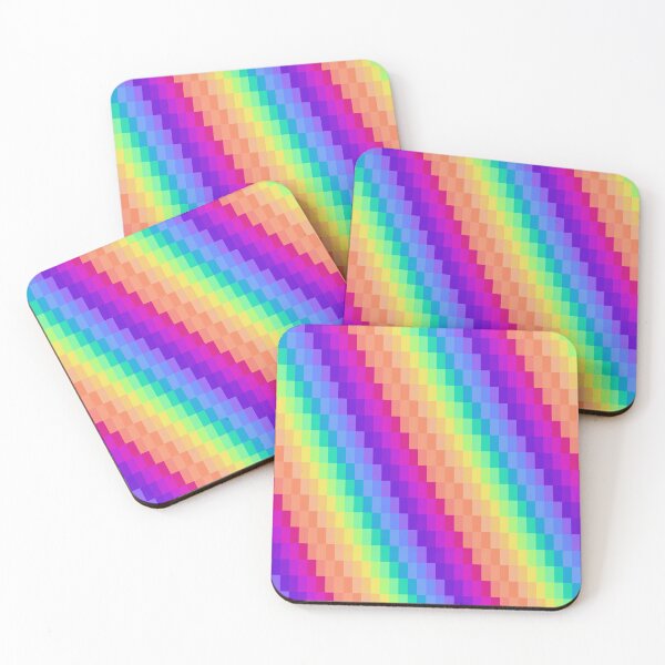 Item preview, Rainbow Pixel Art Pattern designed and sold by Colourful-Voids.