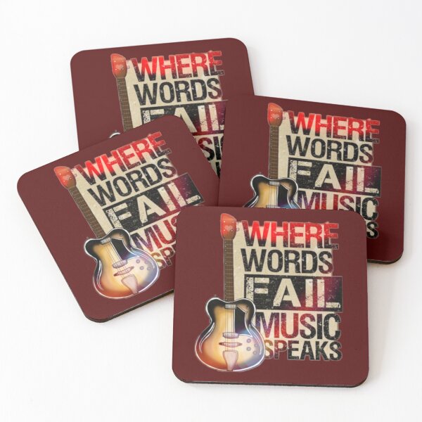 Item preview, where words fail music speaks  designed and sold by Kamran  Ashraf.