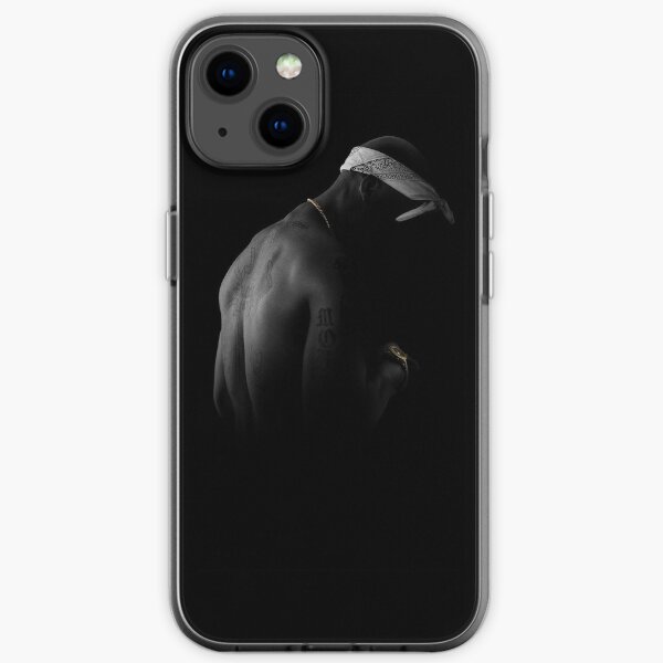 2pac schwarz iPhone Flexible Hülle