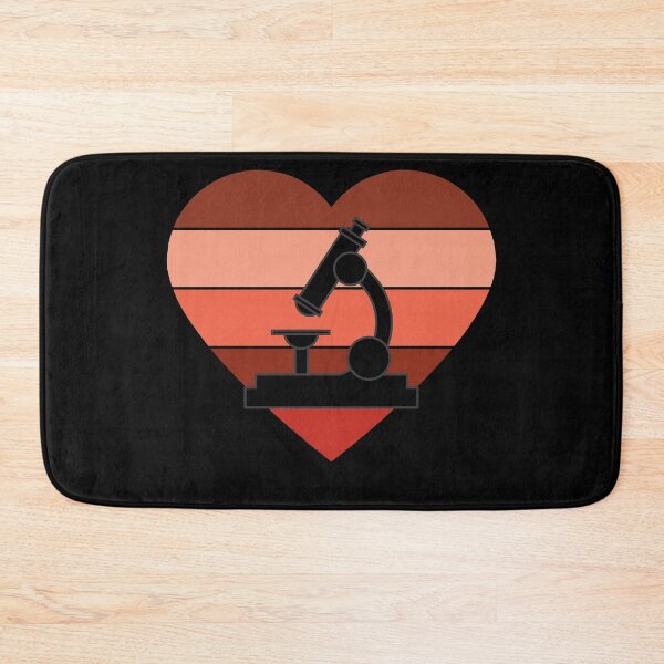 Item preview, HEART SHAPED RETRO SUNSET MICROSCOPE SCIENCE designed and sold by Hippiesole.