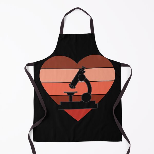 Item preview, HEART SHAPED RETRO SUNSET MICROSCOPE SCIENCE designed and sold by Hippiesole.