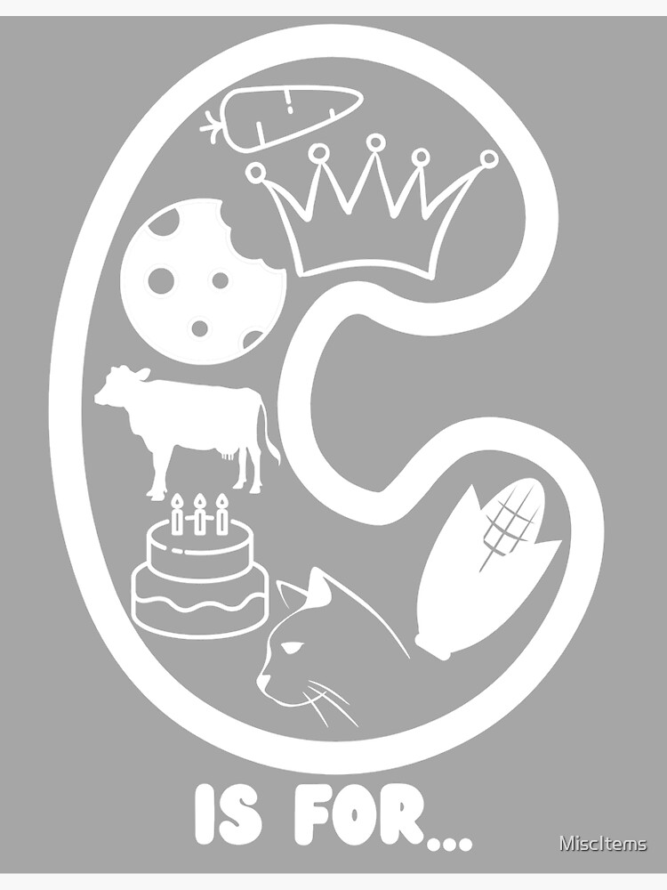 "C is for... Things that Start with C Alphabet Series" Sticker by