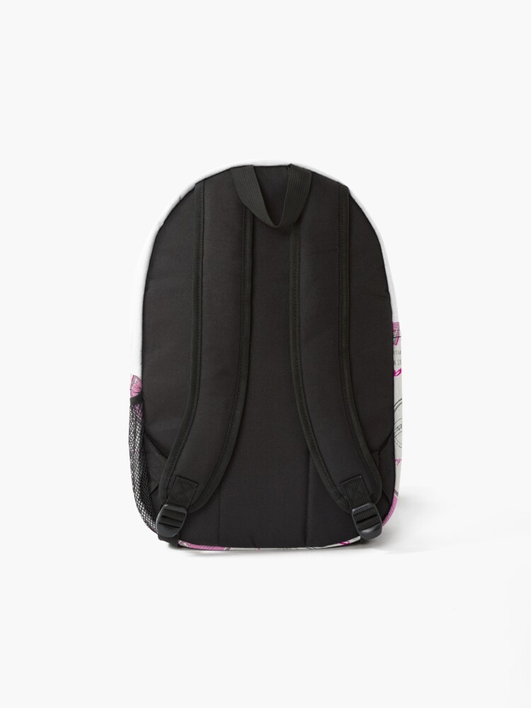 Alternate view of Just around the corner in hot pink Backpack