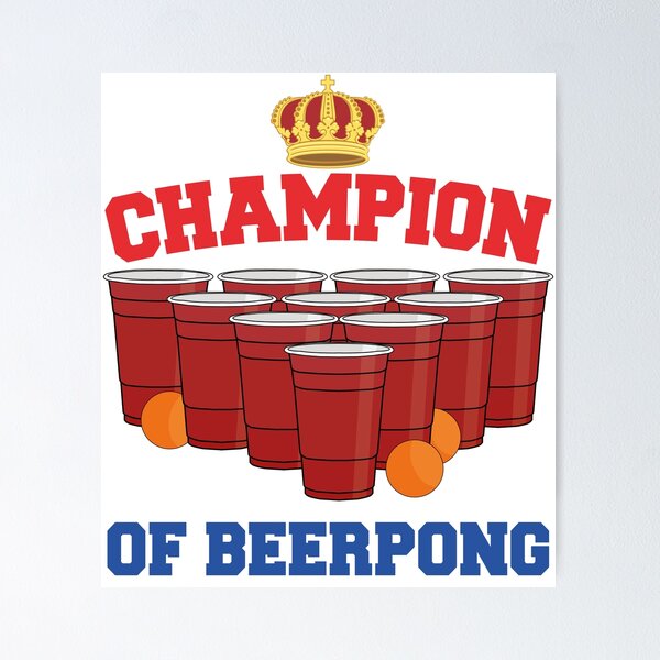 Champion Beerpong Poster