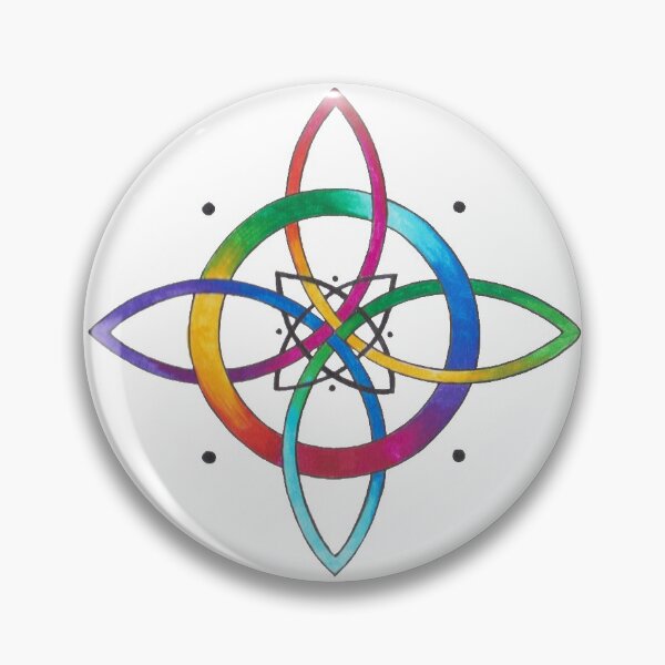 Item preview, Rainbow Celtic Knot designed and sold by quakeandquiver.