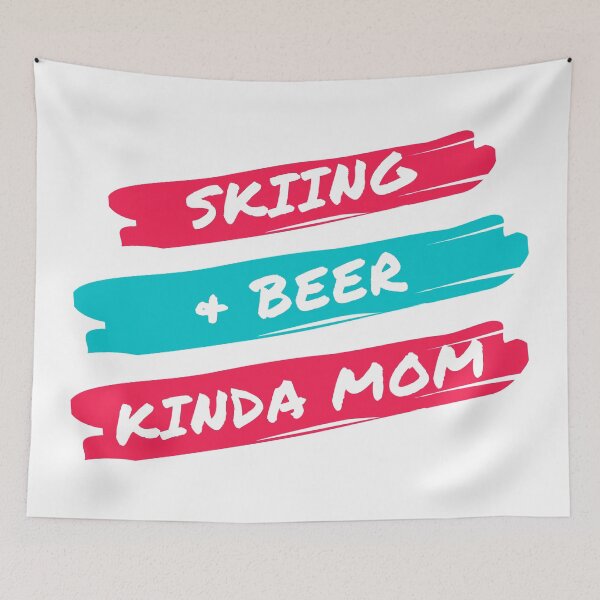 Item preview, Skiing and beer kinda mom designed and sold by TheGreenGoat.