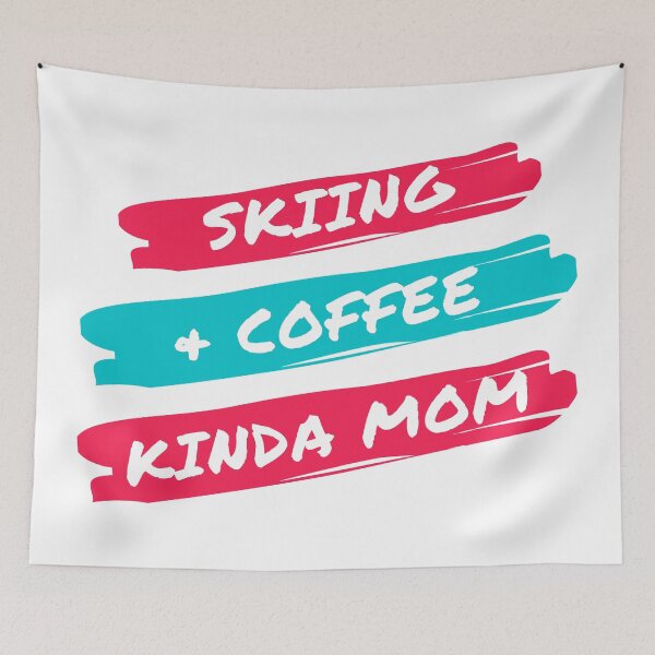 Item preview, Skiing and coffee kinda mom designed and sold by TheGreenGoat.