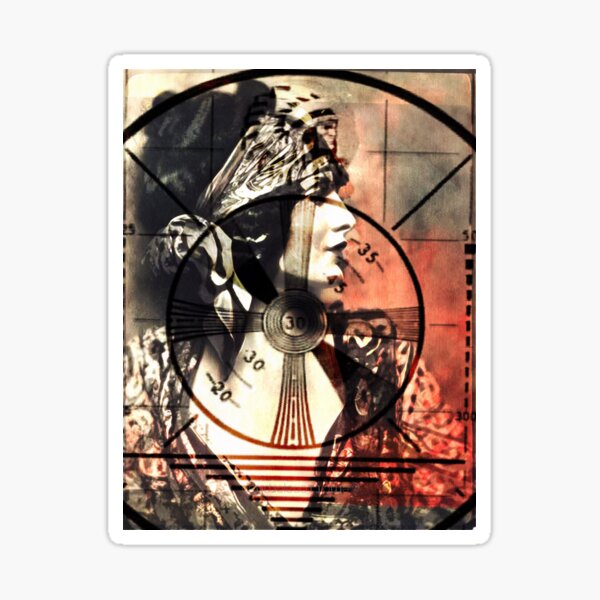 Hollywood Radio Girl Sticker