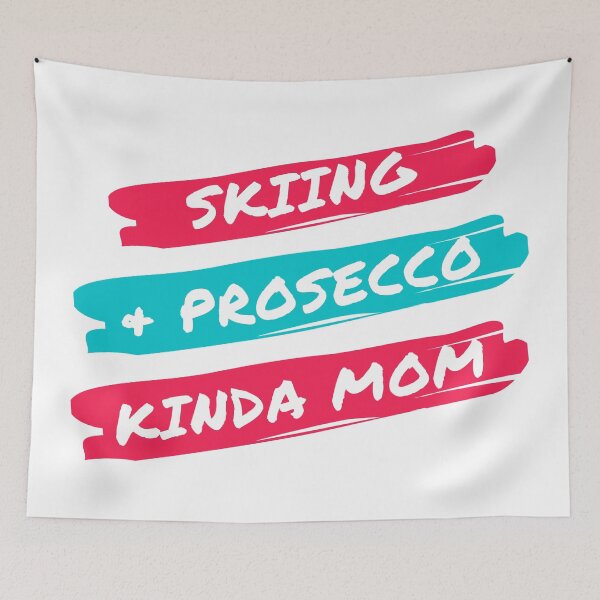 Item preview, Skiing and prosecco kinda mom designed and sold by TheGreenGoat.