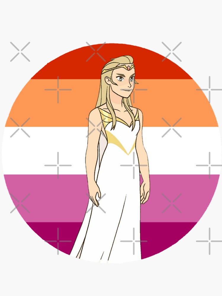 Future Adora She Ra Lesbian Flag Spop Sticker By Queerwriter Redbubble 0901