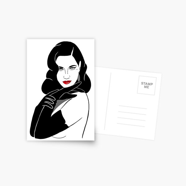 Dita Von Teese Postcard