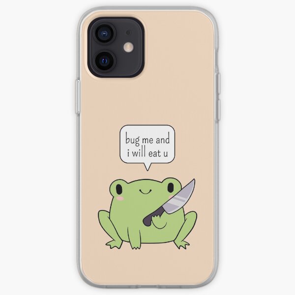 Netter Frosch mit einem Messer iPhone Flexible Hülle