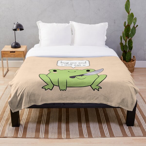Aperçu de l'œuvre Grenouille mignonne avec un couteau créée et vendue par ElectricFangs.