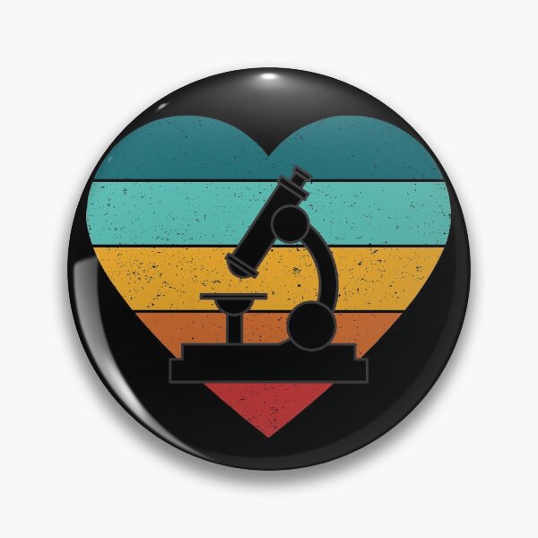 Item preview, BLUE HEART SHAPED RETRO TEXTURED SUNSET MICROSCOPE designed and sold by Hippiesole.