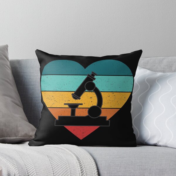 Item preview, BLUE HEART SHAPED RETRO TEXTURED SUNSET MICROSCOPE designed and sold by Hippiesole.
