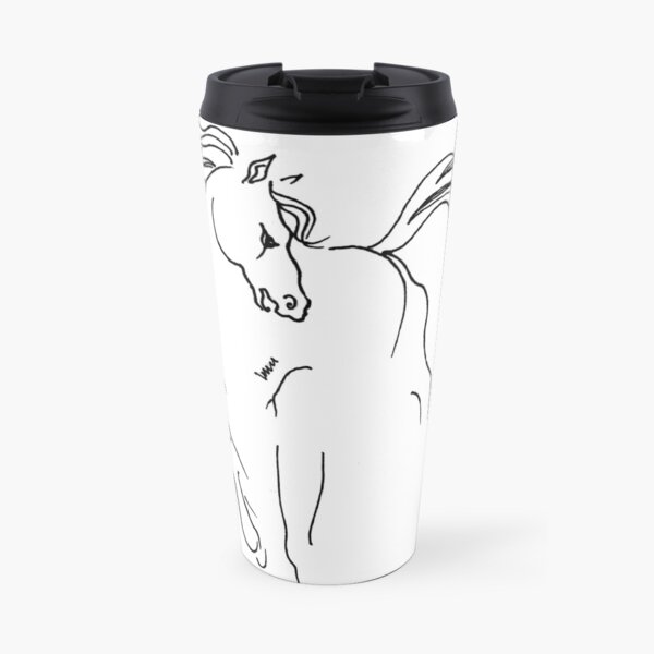 Running Horse Travel Mug