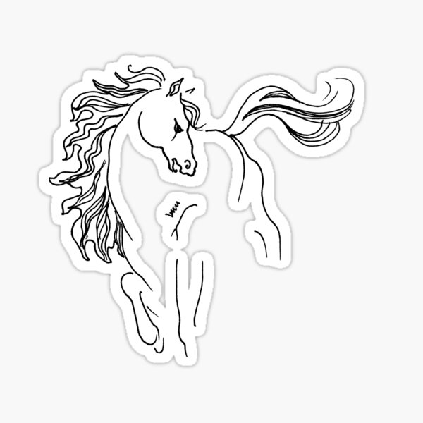 Running Horse Sticker