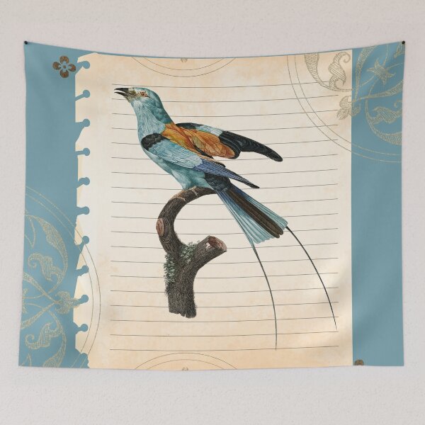 Item preview, bird on blue designed and sold by jamayr.