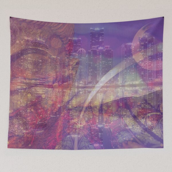 Item preview, Buddha City Abstract - 09 designed and sold by Mirage72.