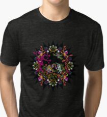 Aztec meeting psychedelic T-shirt Tri-blend T-Shirt