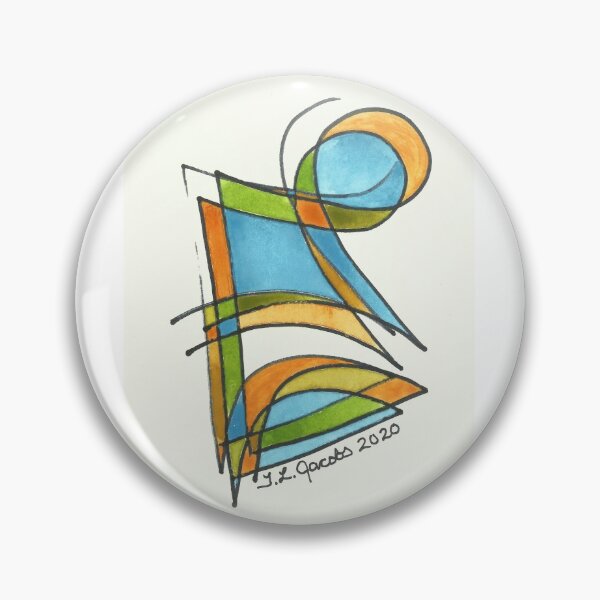 Item preview, ABSTRACT ART WITH BLUE GREEN ORANGE PAINT designed and sold by Artter20.