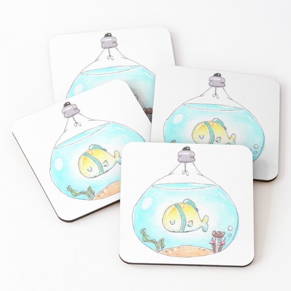 Item preview, Lightbulb Fish (Yellow and Teal) designed and sold by Tatyanna Francis.