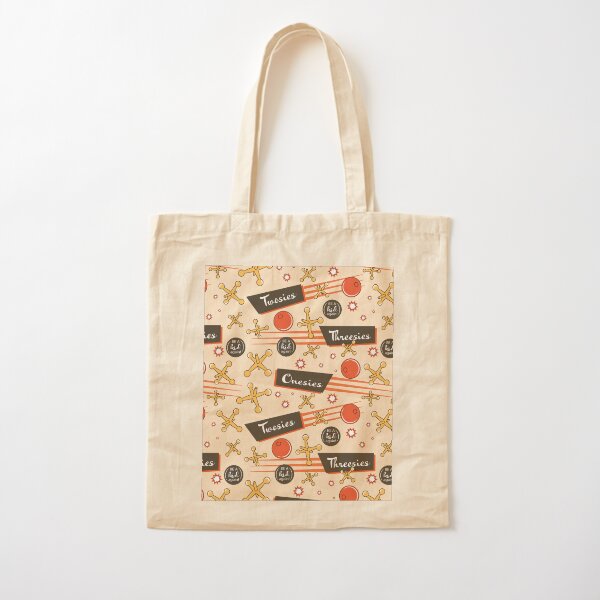 Let's play Jacks - Old Fashioned Fun - Be a Kid Again Cotton Tote Bag