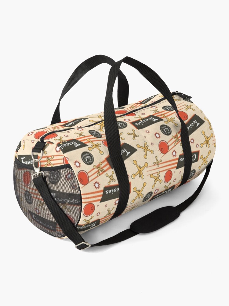 Alternate view of Let's play Jacks - Old Fashioned Fun - Be a Kid Again Duffle Bag