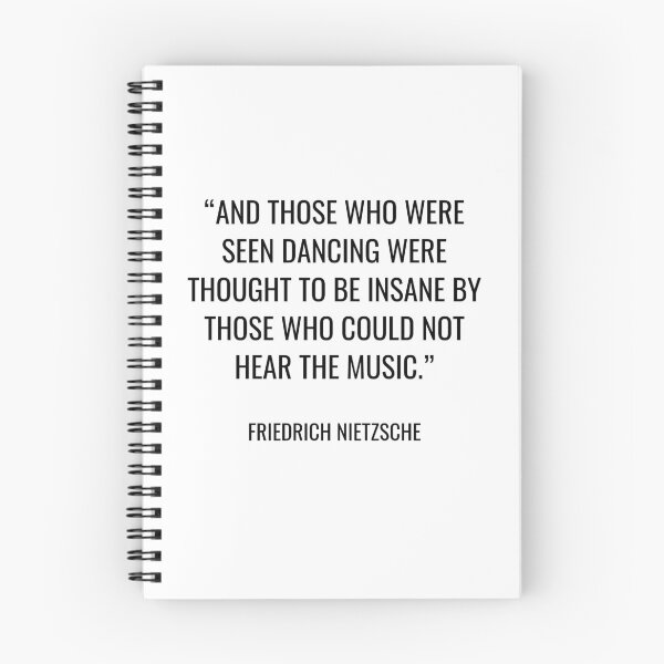 Artikelvorschau, Friedrich Nietzsche - Und diejenigen, die tanzen sahen, wurden von denen, die die Musik nicht hören konnten, für verrückt gehalten. entworfen und verkauft von SocraticQuotes.