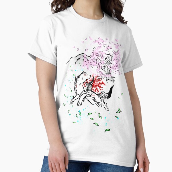 Artikel-Vorschau von Amaterasu Okami mit Kirschblüten, designt und verkauft von Garusama.