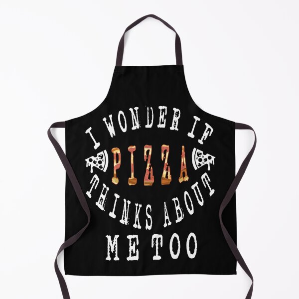 Item preview, I Wonder If Pizza Thinks About Me Too Food Lover Pizza Quote designed and sold by Authenticity-SH.