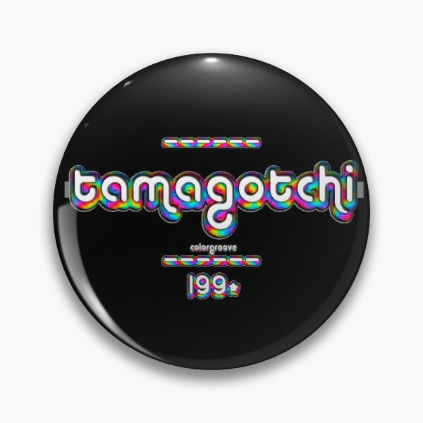 Item preview, Tamagotchi 1990s Retro Rainbow Font designed and sold by oh-so.
