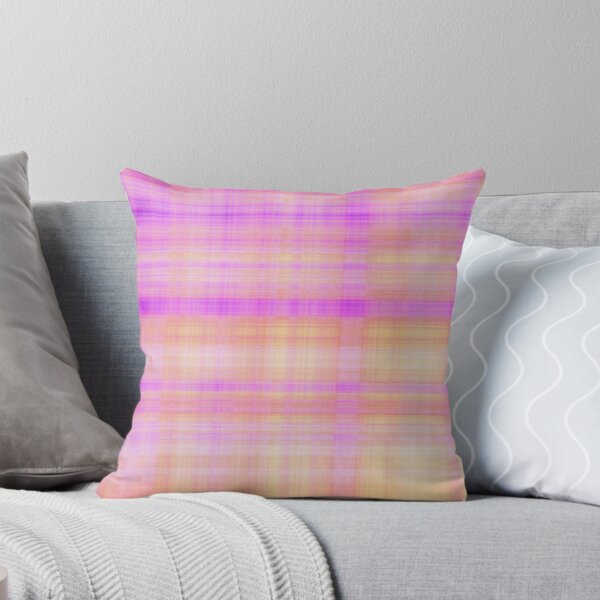 Item preview, Girly Purple Orange Sunset Plaid Pattern designed and sold by Julie Erin Designs.