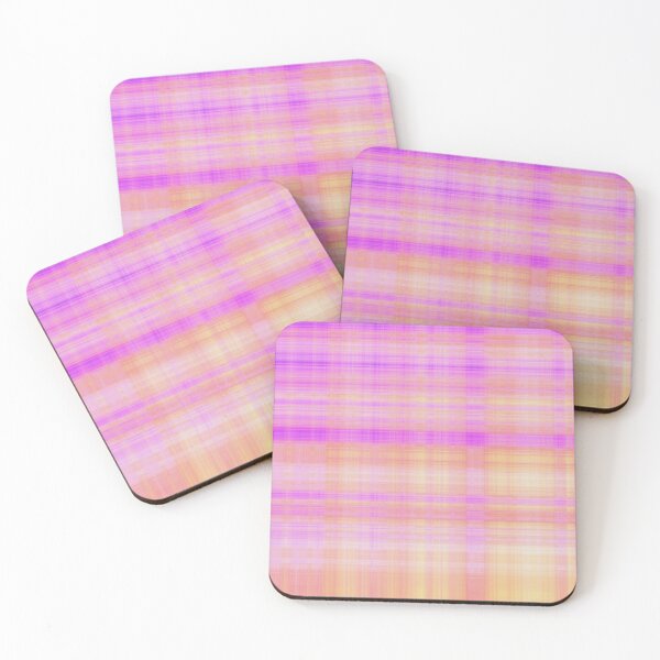 Item preview, Girly Purple Orange Sunset Plaid Pattern designed and sold by Julie Erin Designs.