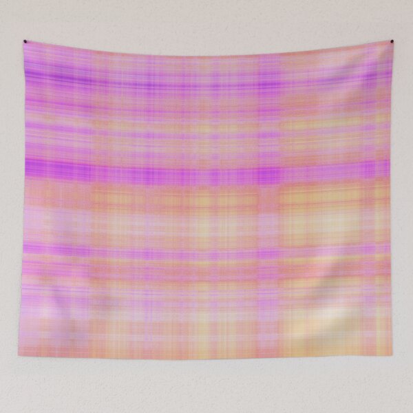 Item preview, Girly Purple Orange Sunset Plaid Pattern designed and sold by Julie Erin Designs.