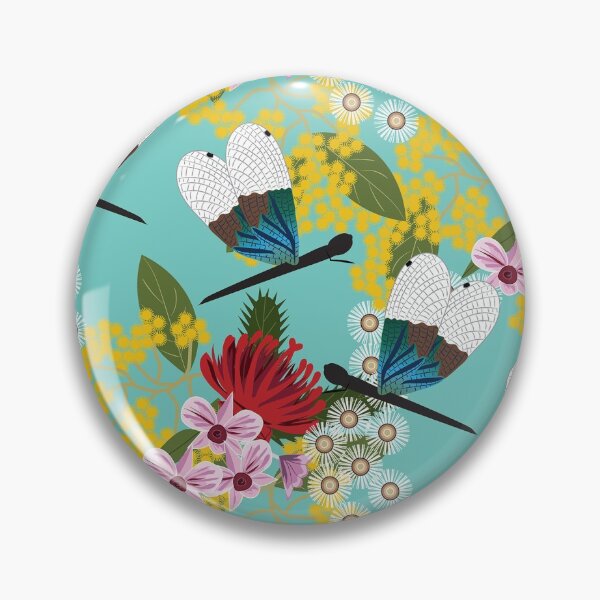 Item preview,  Dragonfly with Aussie Flora Large Print designed and sold by Cindys Creative Contour.