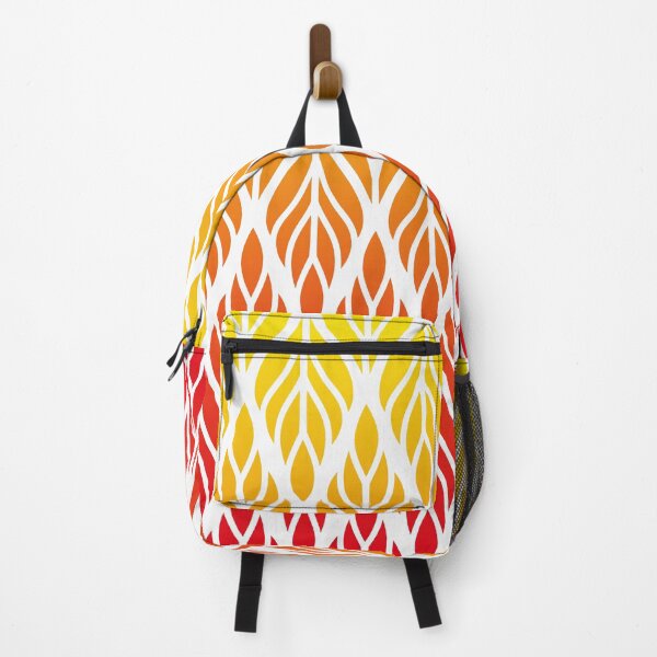 Item preview, Zigzag leaf pattern redyellow designed and sold by Arramavis.