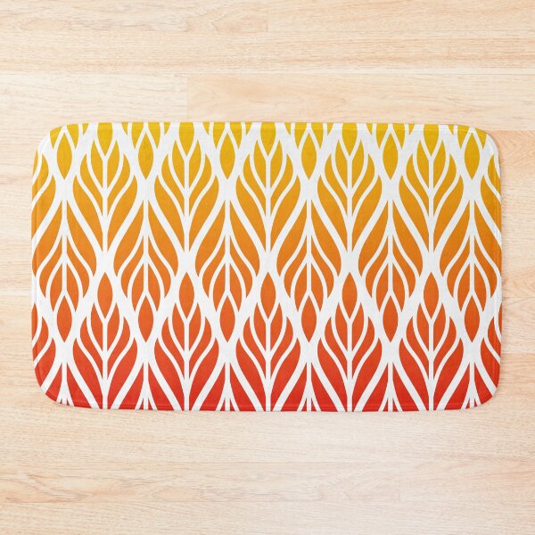 Item preview, Zigzag leaf pattern redyellow  designed and sold by Arramavis.