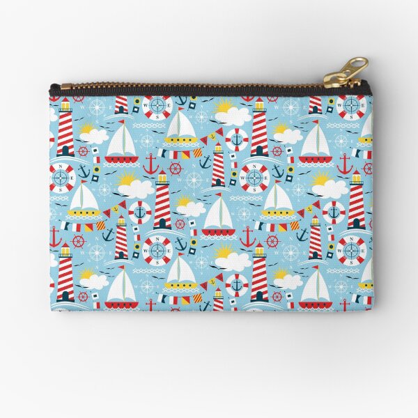 Maritime Zipper Pouch