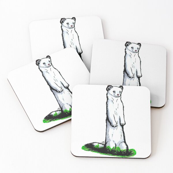 Item preview, White Weasel designed and sold by 11ofCrows.