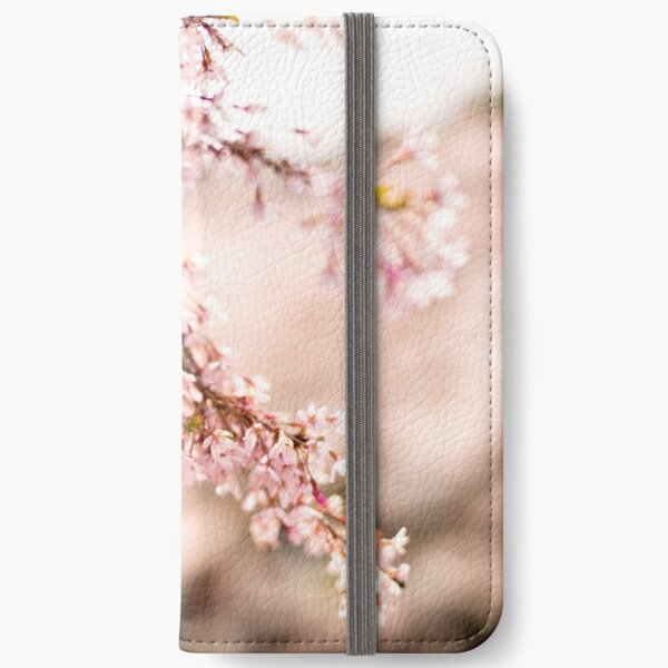 White blossoms in Spring landscape, cherry blossoms Japan iPhone Wallet