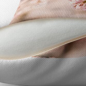 Alternate view of White blossoms in Spring landscape, cherry blossoms Japan Throw Pillow