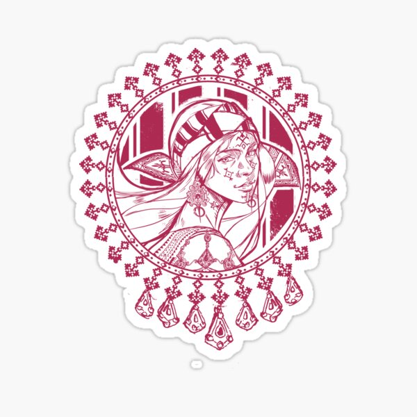 berber lady Sticker
