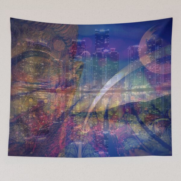 Item preview, Buddha City Abstract - 10 designed and sold by Mirage72.